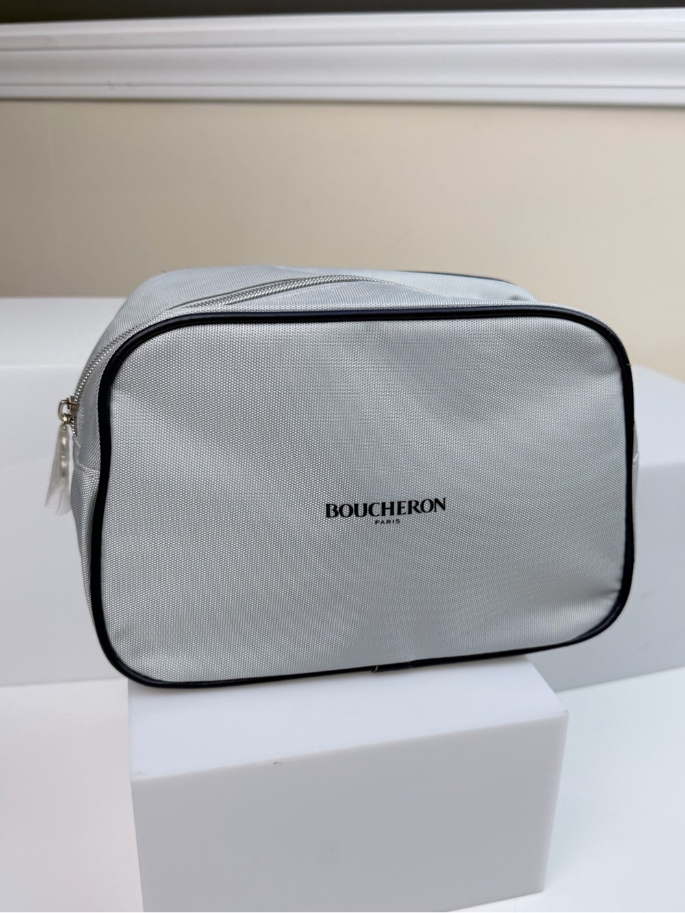Boucheron Paris Fragrance Men’s Toiletry Bag New